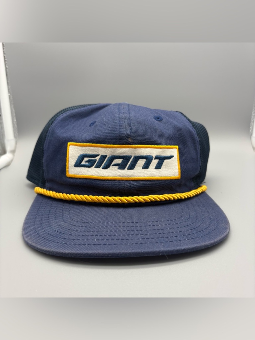 Giant Bicycles | Trucker Rope Hat - Navy Blue Yellow